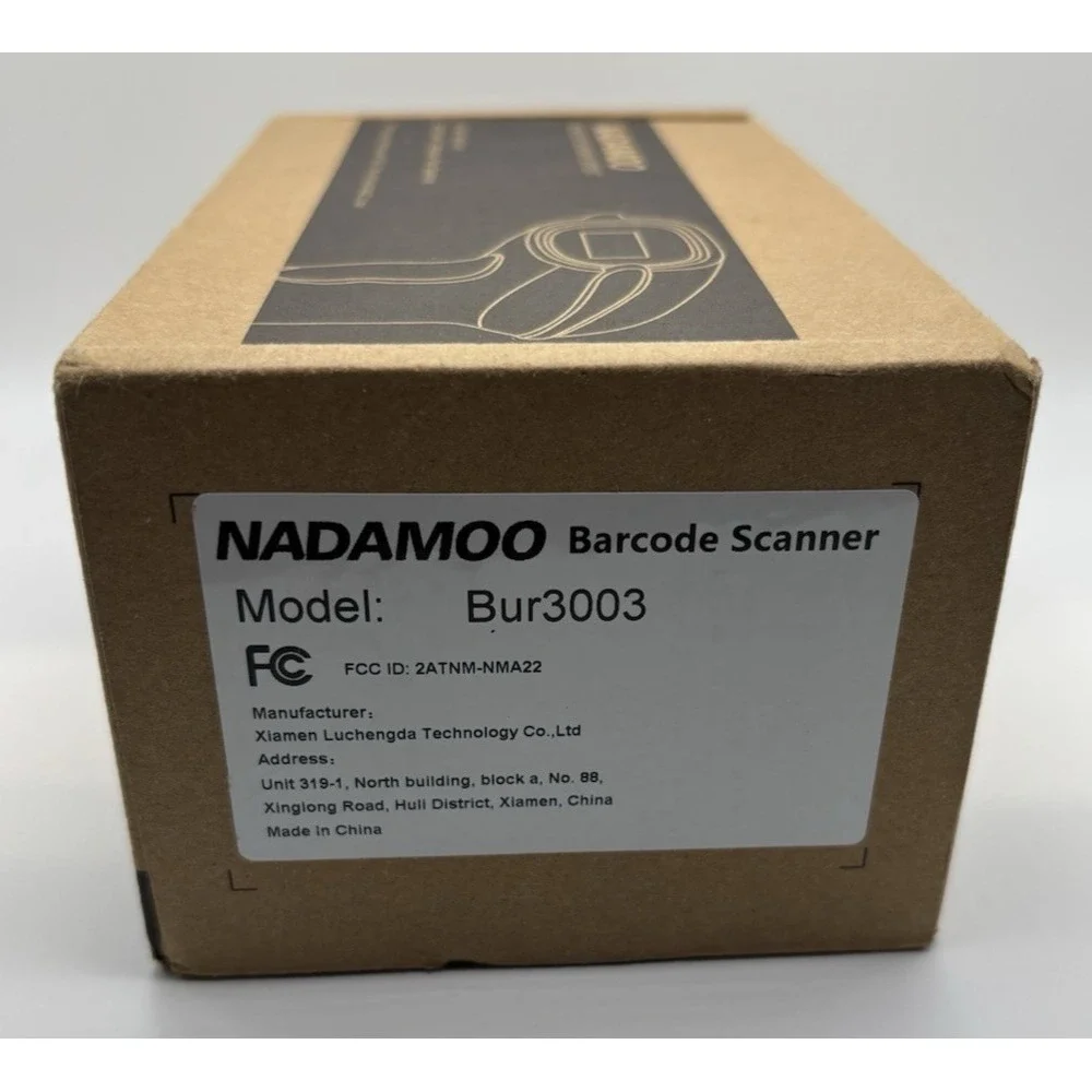 Wireless Barcode Scanner -‎ NADAMOO - Model Bur3003 - Preowned